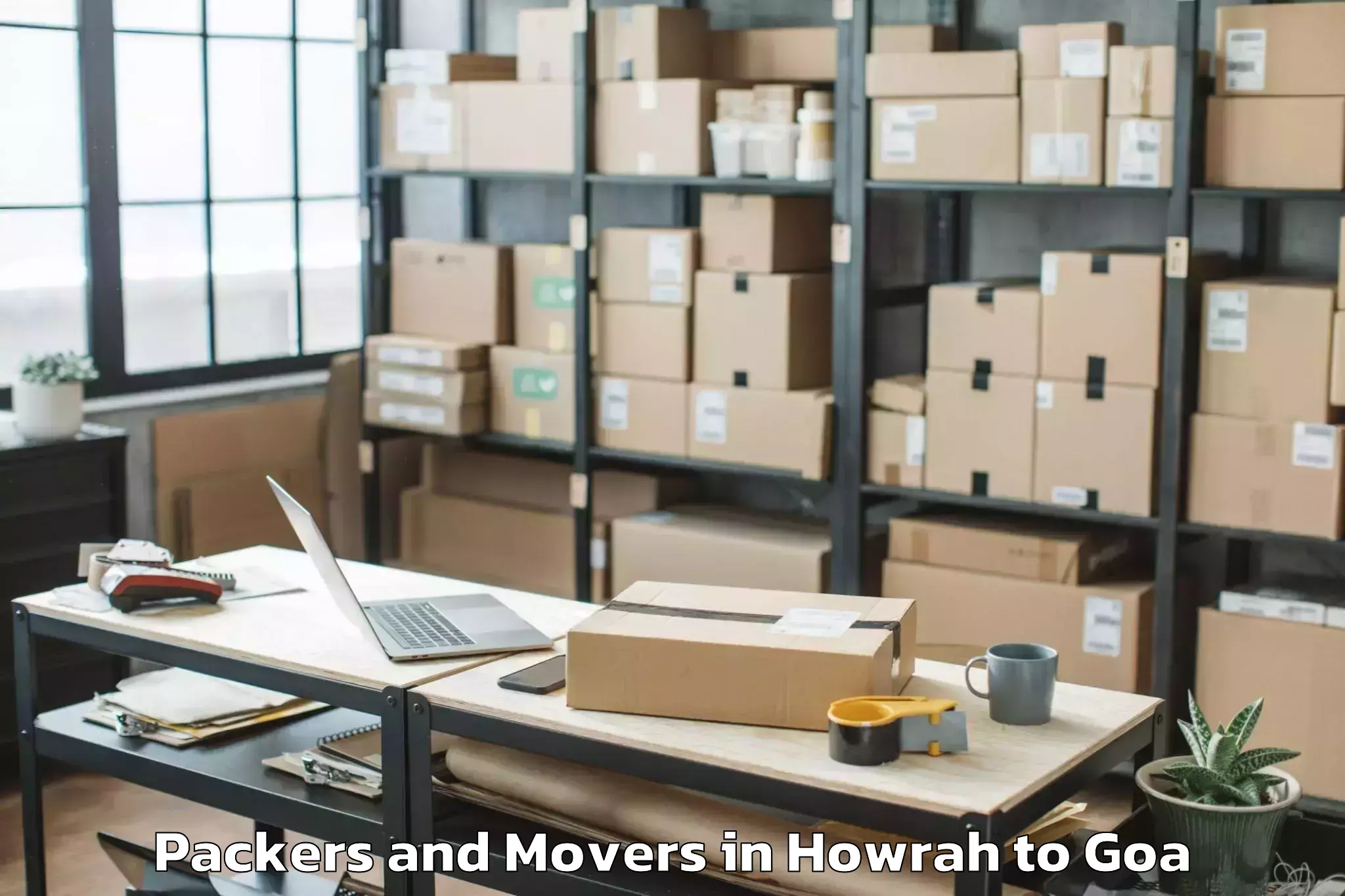 Trusted Howrah to Guirim Packers And Movers